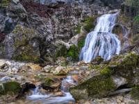 Wolfsschlucht - Gumpe vor dem kleineren der beiden oberen großen Wasserfällen